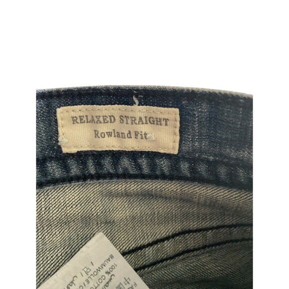 Guess Mens Relaxed Straight Rowland Fit Jeans Size 32X30 Dark Wash Retro Classic - Picture 6 of 11